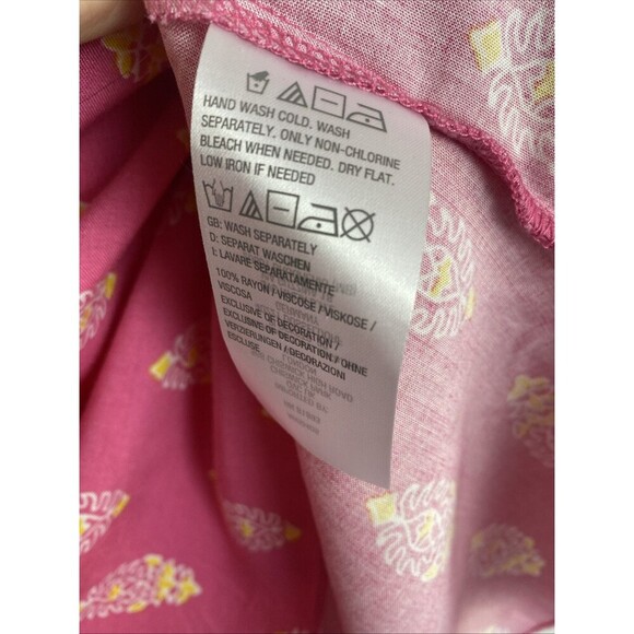 Susan Graver Women’s Boho Beachy Woven Printed Tunic Top Size Large - Picture 5 of 7